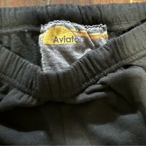 Aviator Nation Black Joggers